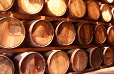 wine barrels